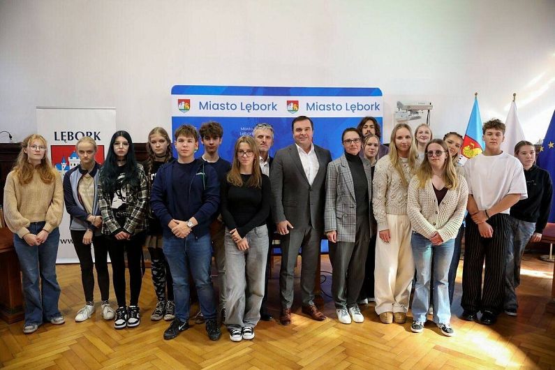 Obraz Spotkanie w Urzędzie Miejskim w Lęborku.
