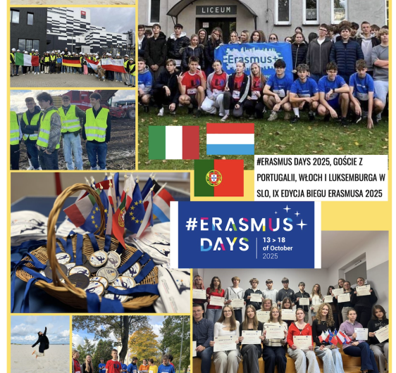 Obraz #Erasmus Days 2025,  goście z Portugalii, Włoch i Luksemburga w SLO, IX Edycja Biegu Erasmusa 2025