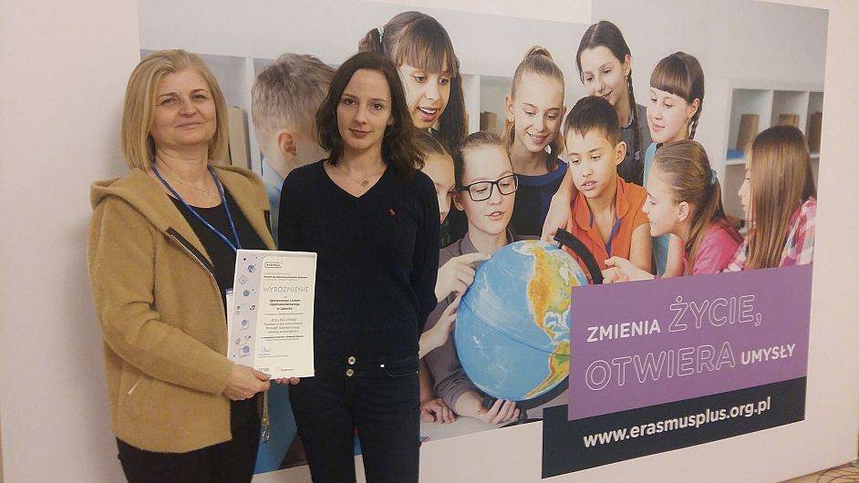 Obraz Wyróżnienie Erasmus+