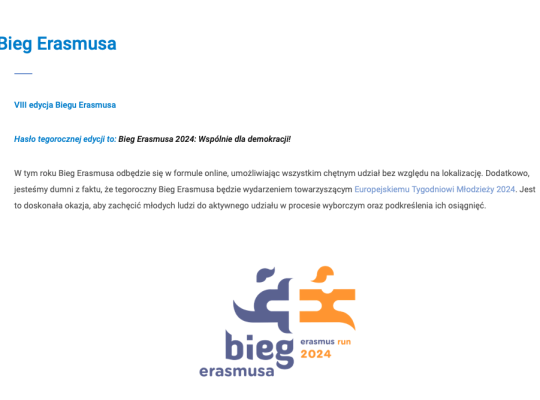 Bieg Erasmusa+ SLO 2024