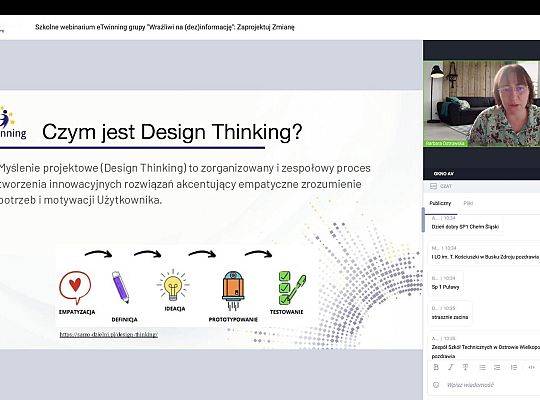 Szkolne webinarium eTwinning - Zaprojektuj Zmianę: Edukacja Obywatelska w Działaniu