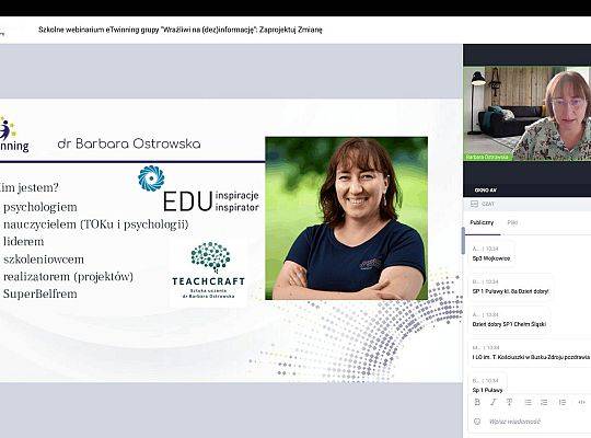 Szkolne webinarium eTwinning - Zaprojektuj Zmianę: Edukacja Obywatelska w Działaniu