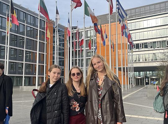 Uczniowie SLO w Parlamencie Europejskim w Luksemburgu