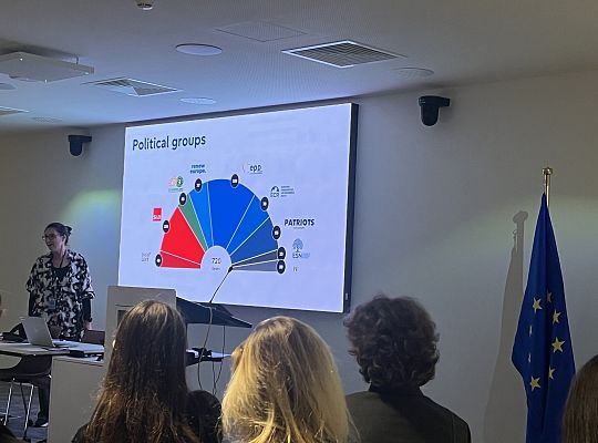 Uczniowie SLO w Parlamencie Europejskim w Luksemburgu