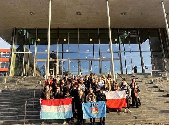 Uczniowie SLO w Parlamencie Europejskim w Luksemburgu