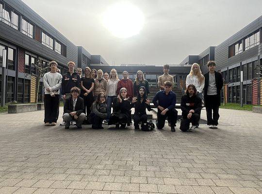 Uczniowie SLO w Parlamencie Europejskim w Luksemburgu.