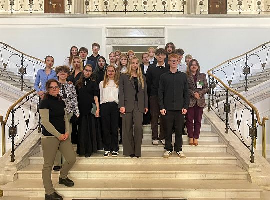 Uczniowie SLO zwiedzają Sejm, Warszawa 20.10.2025