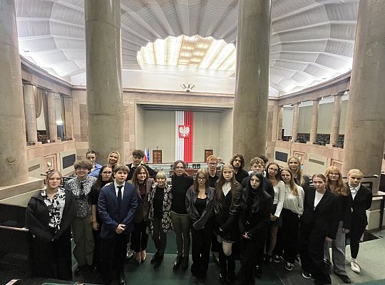 Uczniowie SLO zwiedzają Sejm, Warszawa 20.10.2025