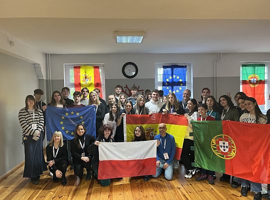 Lębork - Erasmus+ w SLO, goście z Hiszpanii i Portugalii 02.2023