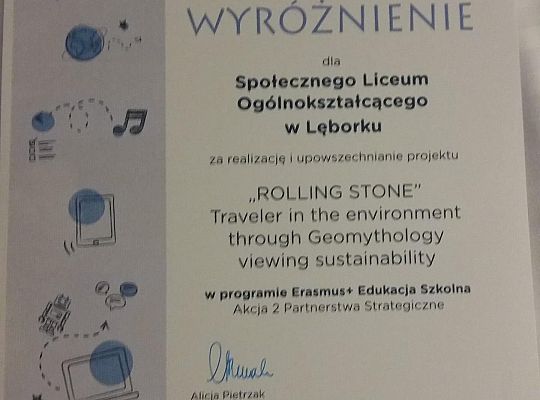 Wyróżnienie Erasmus+