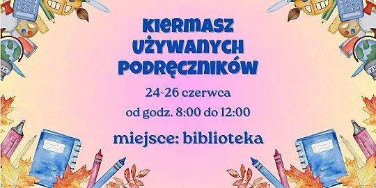 Kiermasz podręczników.