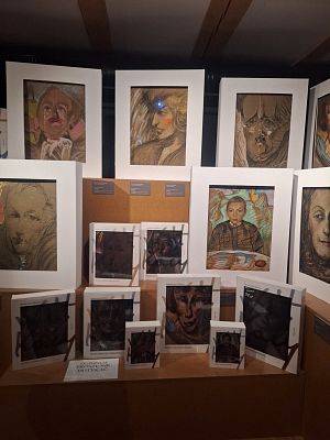 Witkacy i uczniowie klas trzecich.