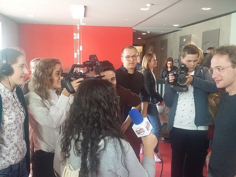 Szkolni humaniści na warsztatach filmowych w Gdyni